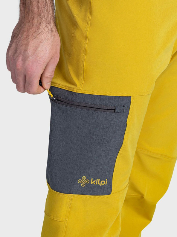 Kilpi Žlté pánske outdoorové nohavice Kilpi LIGNE