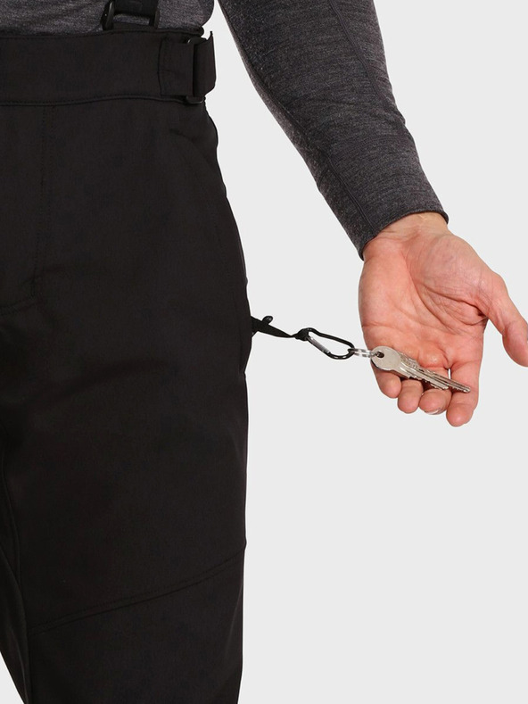 Kilpi Čierne pánske softshellové lyžiarske nohavice Kilpi RHEA