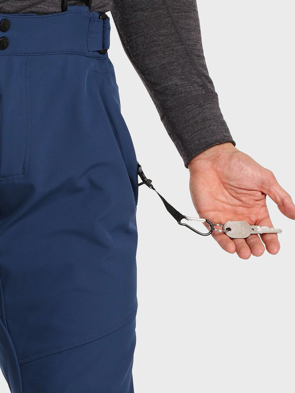 Kilpi Tmavomodré pánske softshellové lyžiarske nohavice Kilpi RHEA
