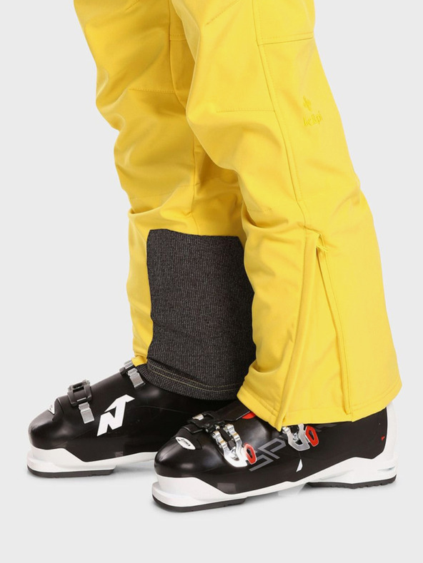 Kilpi Žlté pánske softshellové lyžiarske nohavice Kilpi RHEA