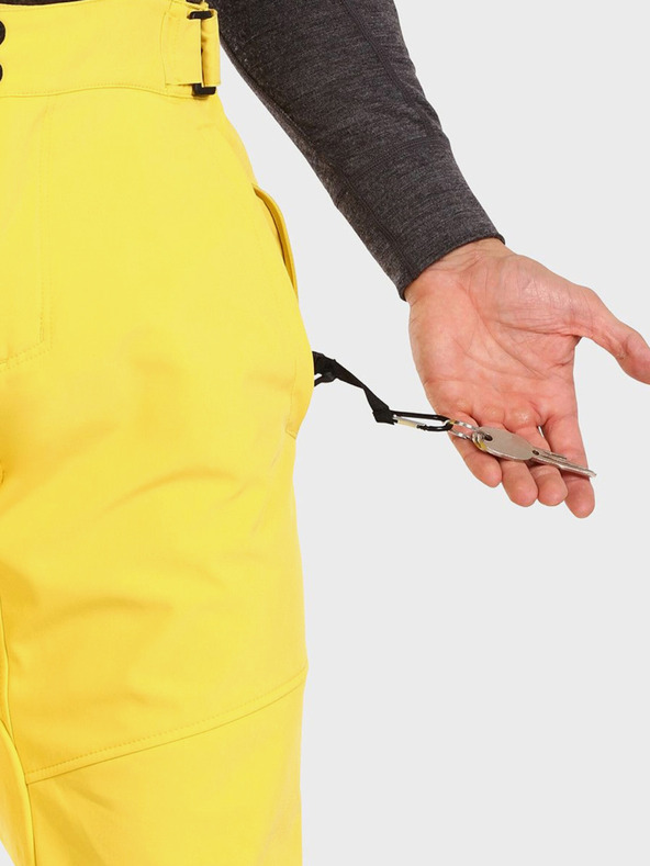 Kilpi Žlté pánske softshellové lyžiarske nohavice Kilpi RHEA