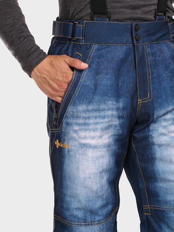 Kilpi Tmavomodré pánske lyžiarske nohavice Kilpi DENIMO