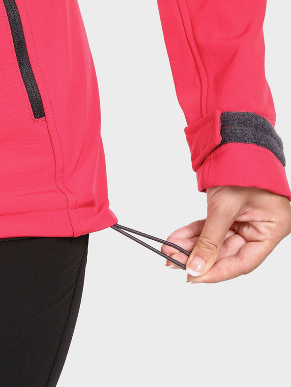 Kilpi Tmavoružová dámska softshellová bunda Kilpi RAVIA