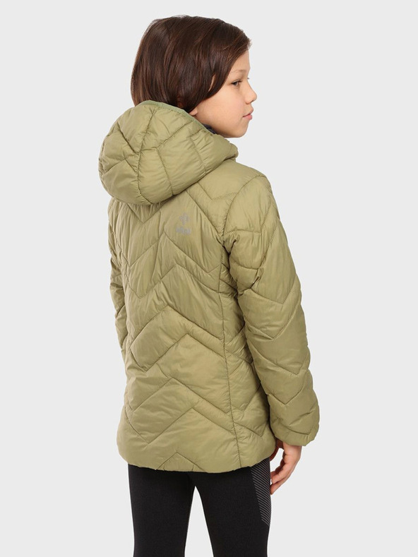 Kilpi Zelená detská zimná prešívaná bunda Kilpi REBEKI