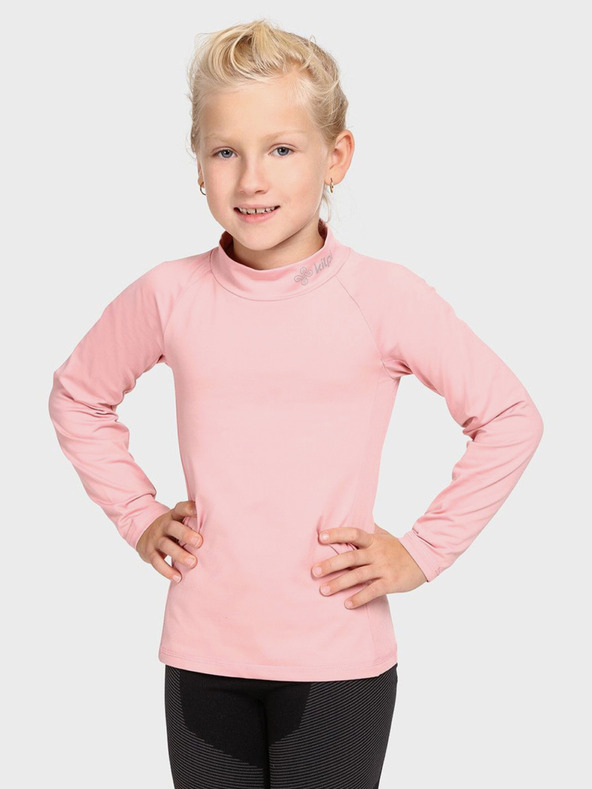 Kilpi Svetloružové dievčenské termo tričko so stojačikom KILPI WILLIE