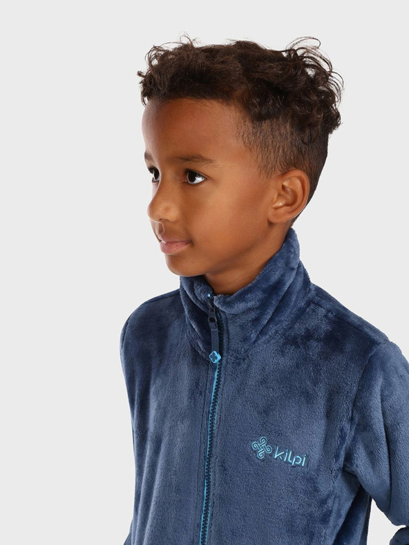 Kilpi Tmavomodrá chlapčenská flísová mikina na zips KILPI ERIN