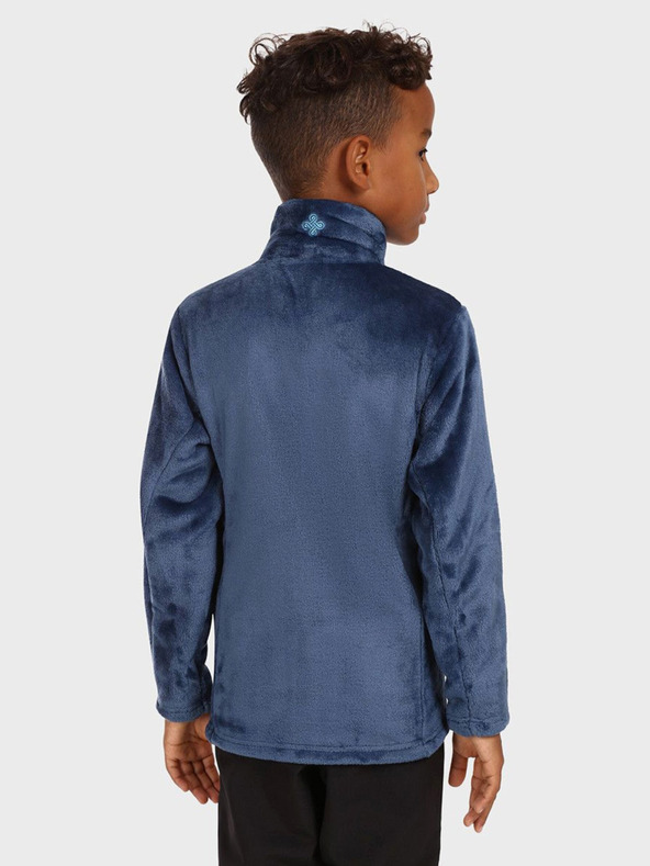 Kilpi Tmavomodrá chlapčenská flísová mikina na zips KILPI ERIN