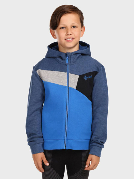 Kilpi Modrá chlapčenská mikina na zips KILPI PREDA