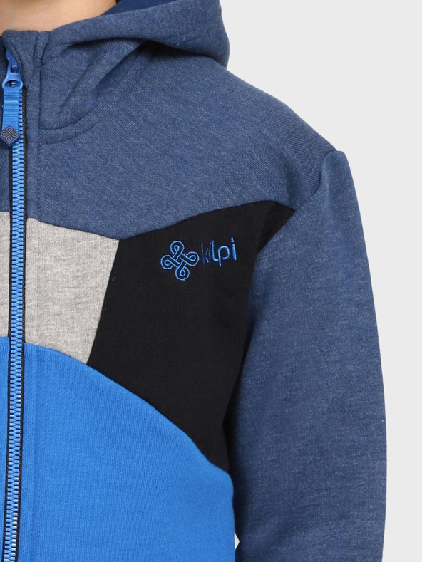 Kilpi Modrá chlapčenská mikina na zips KILPI PREDA