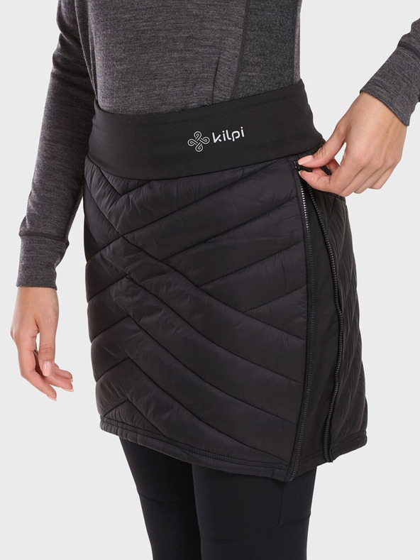 Kilpi Čierna dámska prešívaná zimná sukňa Kilpi TANY