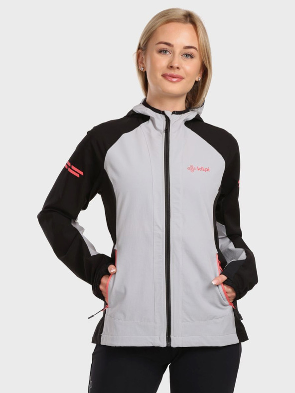 Kilpi Čiernošedá dámska športová bunda Kilpi BALEO