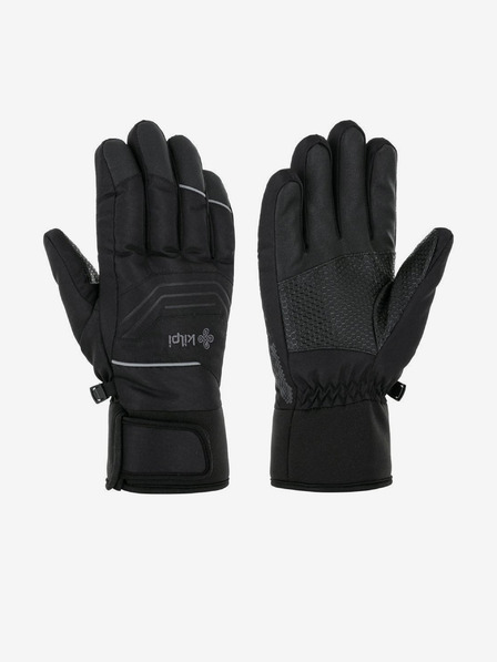 Kilpi Čierne unisex lyžiarske rukavice Kilpi SKIMI