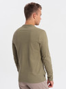 Ombre Clothing Khaki pánske tričko Ombre Oblečenie