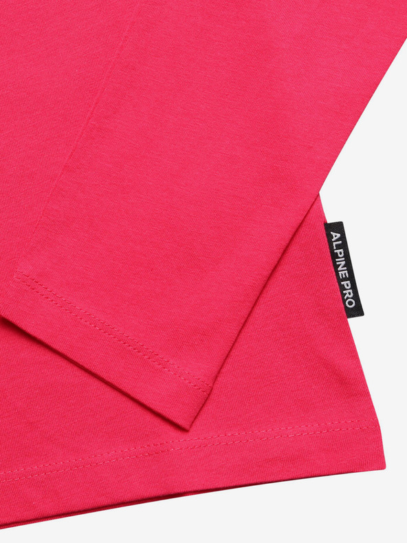 ALPINE PRO Tmavoružové dievčenské tričko ALPINE PRO Olero