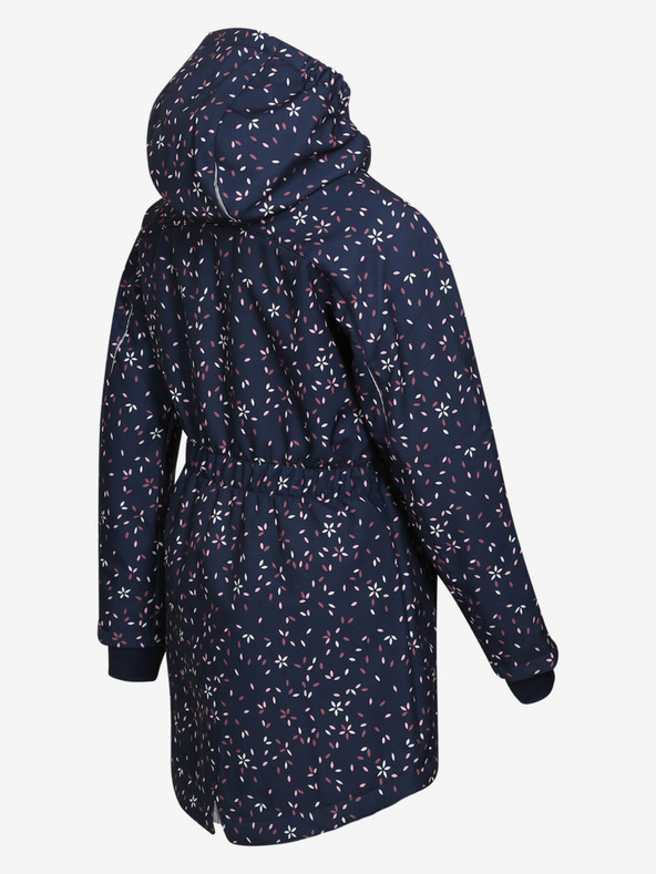 ALPINE PRO Tmavomodrý dievčenský softshellový kabát ALPINE PRO Ilemo
