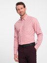 Ombre Clothing Ružová pánska košeľa Ombre Clothing