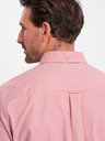 Ombre Clothing Ružová pánska košeľa Ombre Clothing