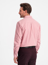 Ombre Clothing Ružová pánska košeľa Ombre Clothing