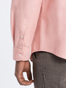 Ombre Clothing Svetloružová pánska košeľa Ombre Clothing