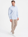 Ombre Clothing Svetlomodré pánske tričko Ombre Oblečenie