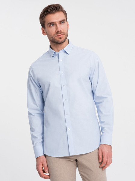 Ombre Clothing Svetlomodré pánske tričko Ombre Oblečenie