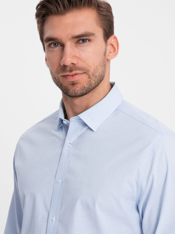 Ombre Clothing Svetlomodré pánske tričko Ombre Oblečenie