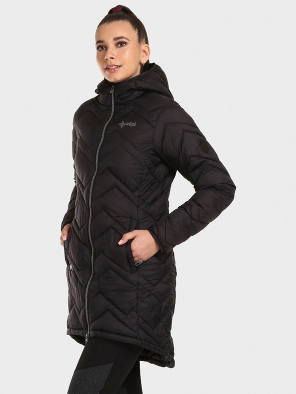 Kilpi Čierny dámsky zimný kabát Kilpi LEILA-W
