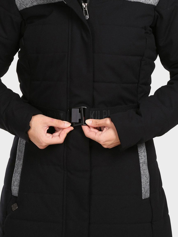 Kilpi Čierny dámsky zimný kabát Kilpi KETRINA-W