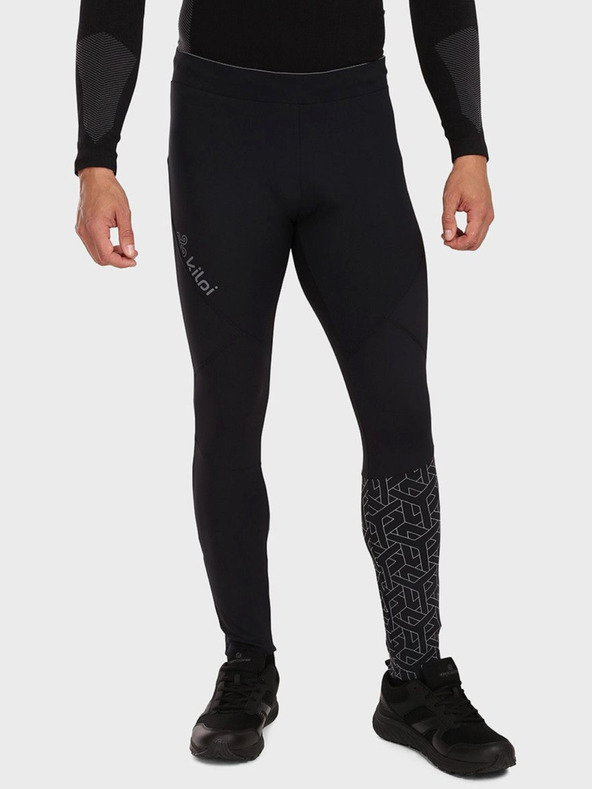 Kilpi Čierne pánske bežecké legíny Kilpi ALEXO-M