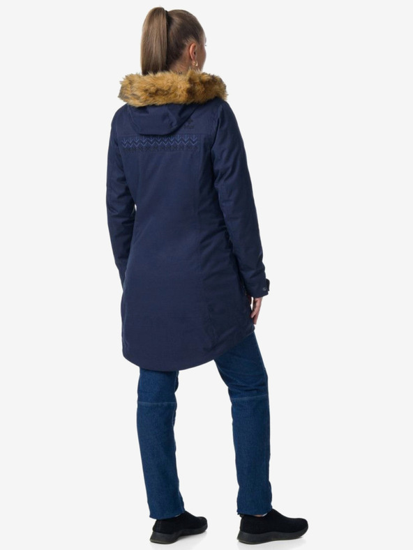 Kilpi Tmavozelený dámsky zimný kabát Kilpi PERU-W