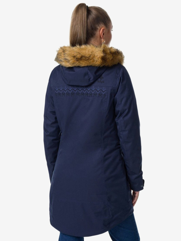 Kilpi Tmavozelený dámsky zimný kabát Kilpi PERU-W