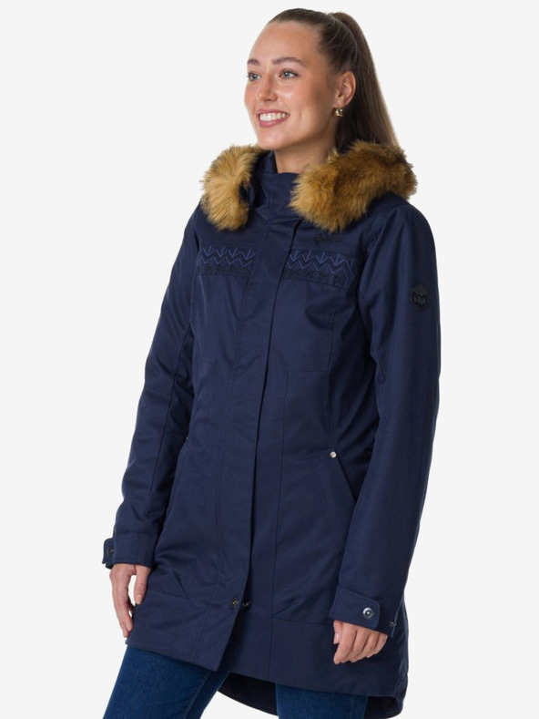 Kilpi Tmavozelený dámsky zimný kabát Kilpi PERU-W