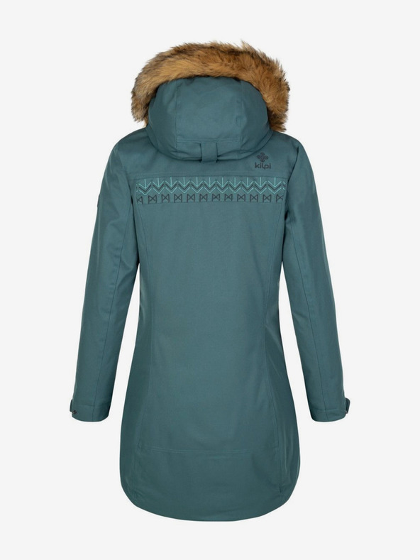 Kilpi Tmavozelený dámsky zimný kabát Kilpi PERU-W