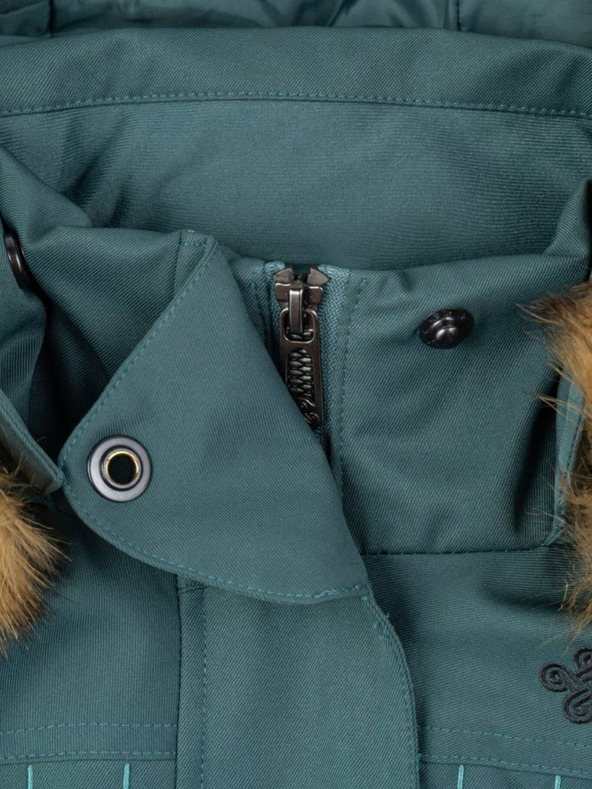 Kilpi Tmavozelený dámsky zimný kabát Kilpi PERU-W