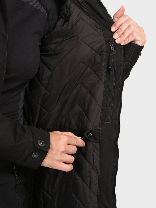 Kilpi Čierny dámsky zimný kabát Kilpi PERU-W