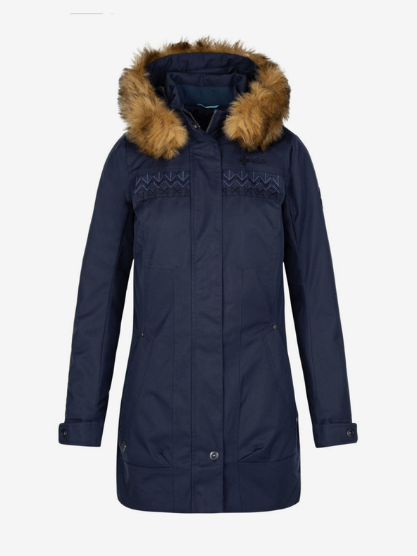 Kilpi Tmavomodrý dámsky zimný kabát Kilpi PERU-W