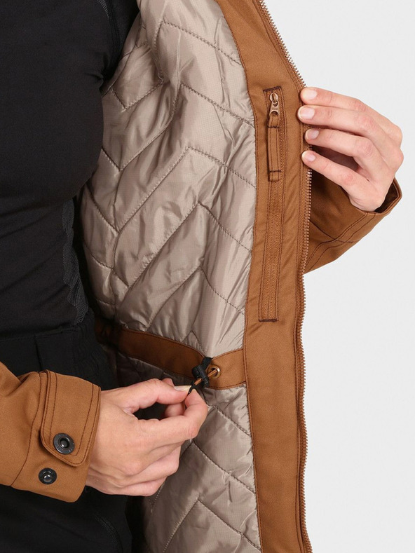 Kilpi Hnedý dámsky zimný kabát Kilpi PERU-W