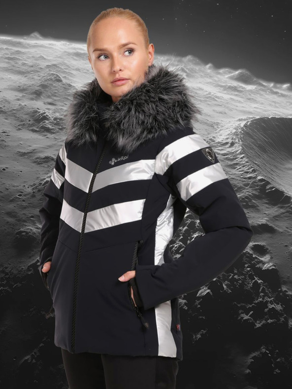 Kilpi Čierna dámska luxusná lyžiarska bunda Kilpi LTD ASTER-W