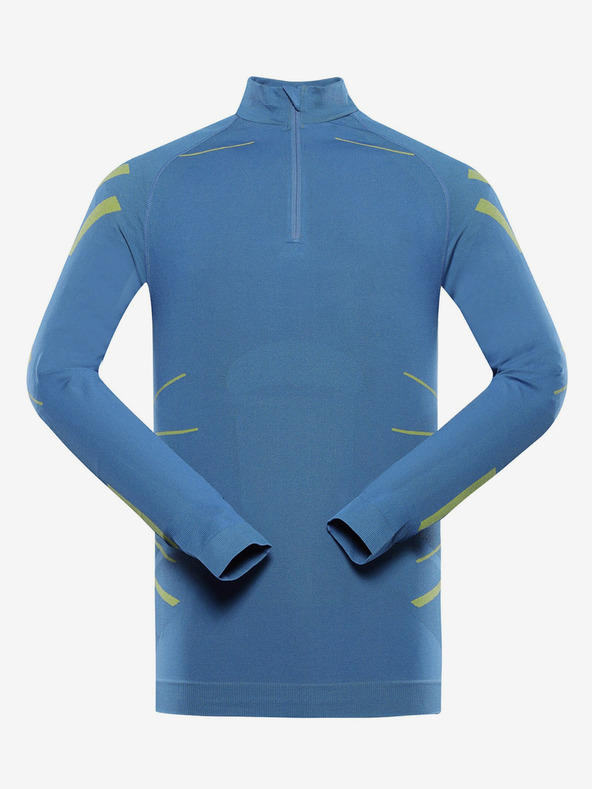 ALPINE PRO Modré pánske funkčné tričko ALPINE PRO Seam