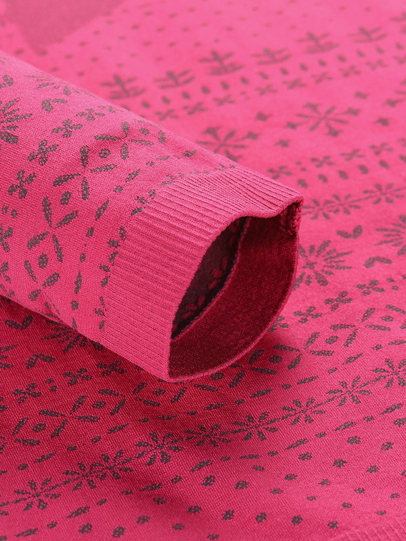 ALPINE PRO Tmavoružové dievčenské funkčné tričko ALPINE PRO Amboso