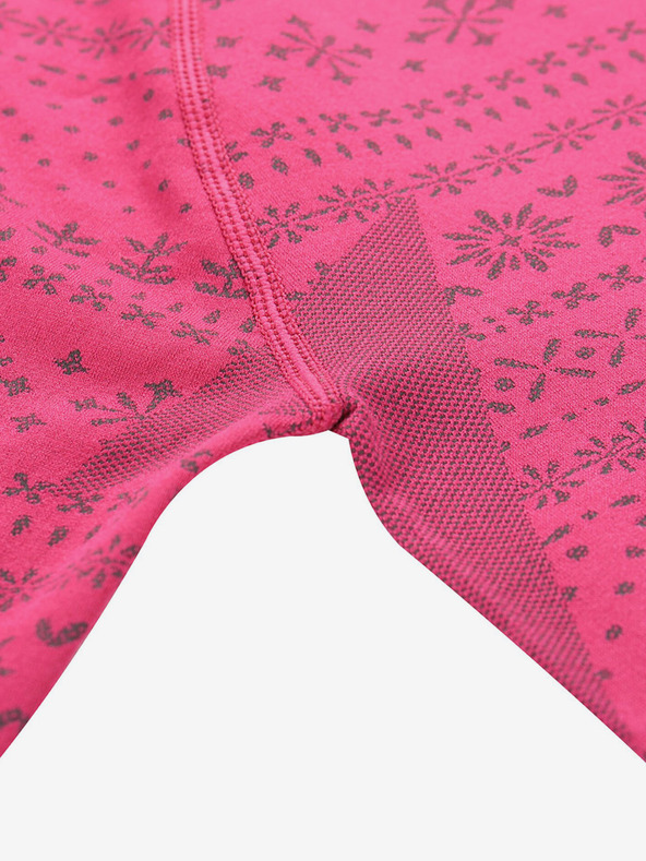 ALPINE PRO Tmavoružové dievčenské funkčné tričko ALPINE PRO Amboso