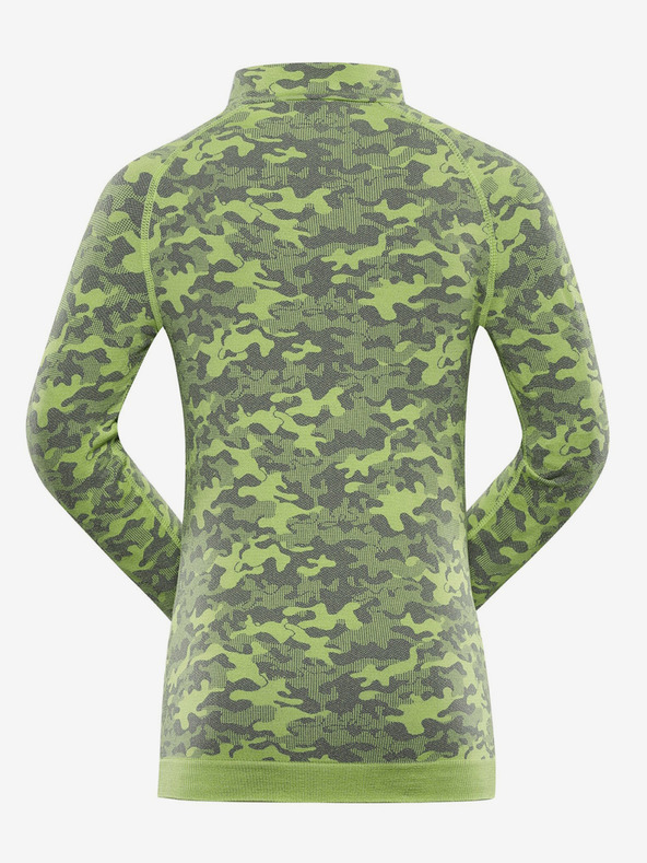 ALPINE PRO Zelené chlapčenské funkčné tričko ALPINE PRO Seamo