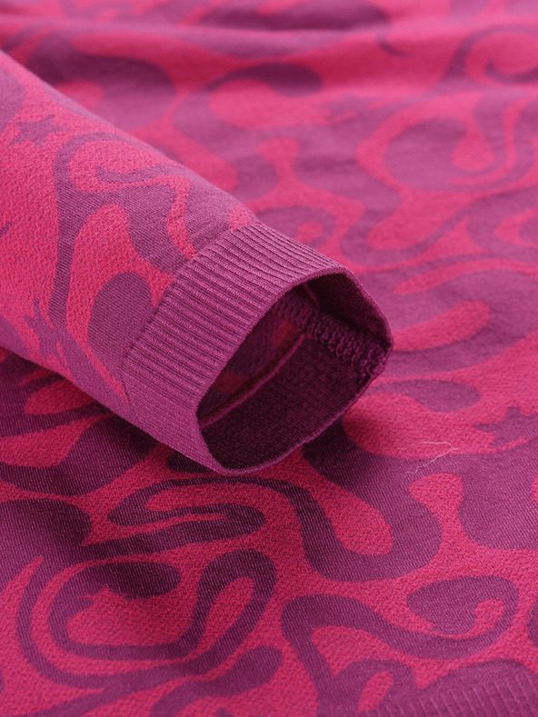 ALPINE PRO Tmavoružové dievčenské funkčné tričko ALPINE PRO Seamo