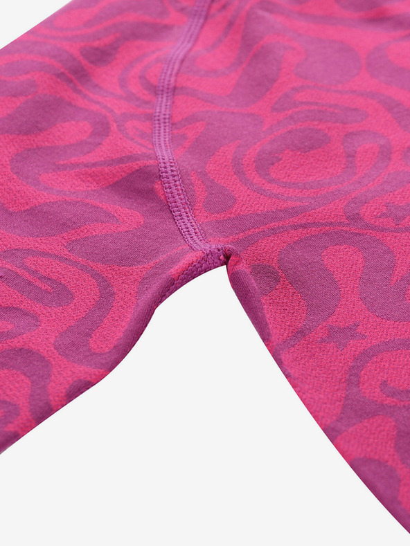 ALPINE PRO Tmavoružové dievčenské funkčné tričko ALPINE PRO Seamo