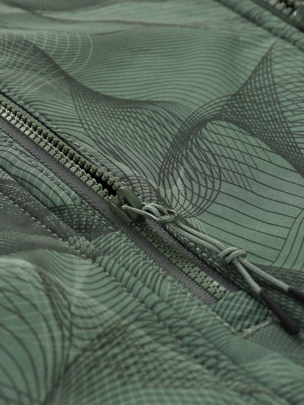 ALPINE PRO Tmavozelená detská softshellová bunda ALPINE PRO Hooro