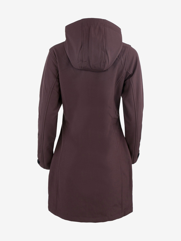 ALPINE PRO Hnedý dámsky softshellový kabát ALPINE PRO Esera