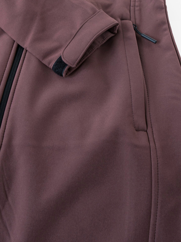 ALPINE PRO Hnedý dámsky softshellový kabát ALPINE PRO Esera