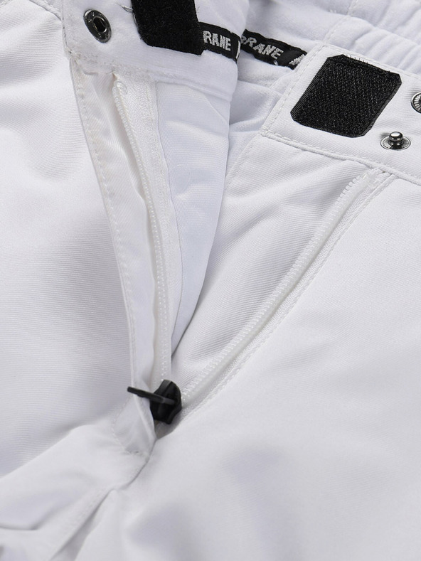 ALPINE PRO Biele dámske lyžiarske nohavice s membránou ptx ALPINE PRO Osago