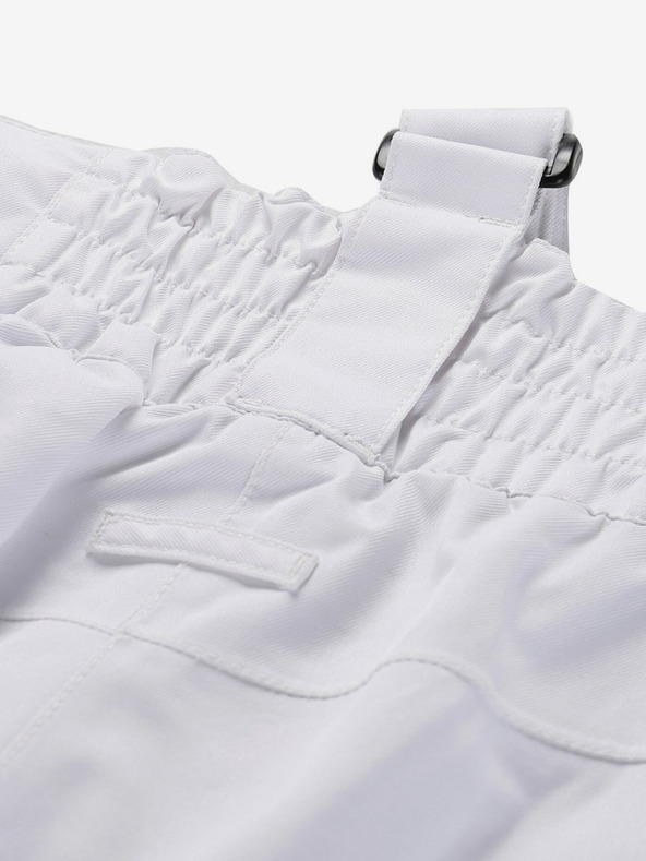 ALPINE PRO Biele dámske lyžiarske nohavice s membránou ptx ALPINE PRO Osago