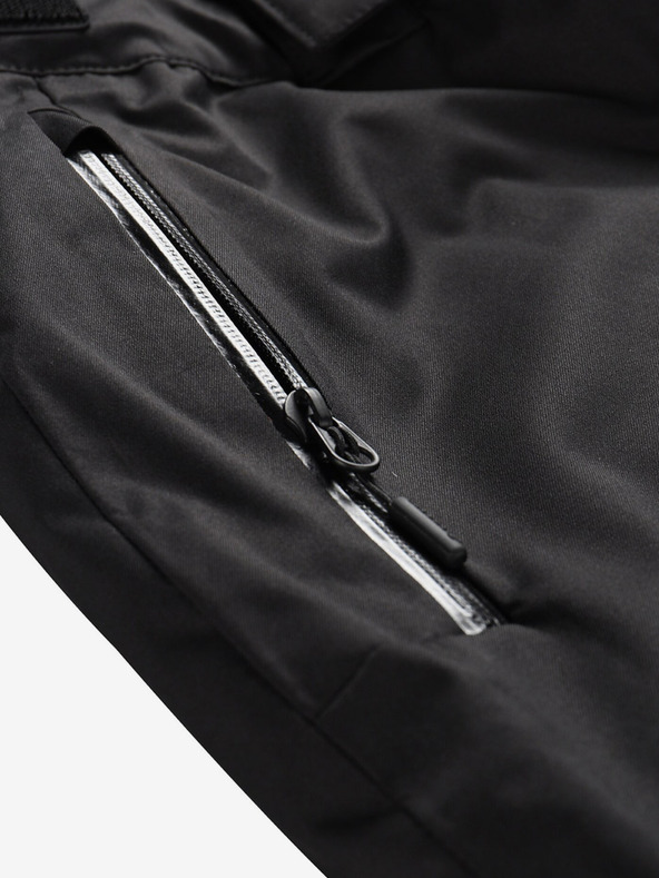 ALPINE PRO Čierne pánske lyžiarske nohavice s membránou PTX ALPINE PRO Feler